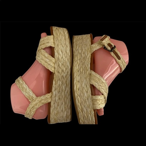 Bamboo 7.5 straw platform sandals - Picture 6 of 11